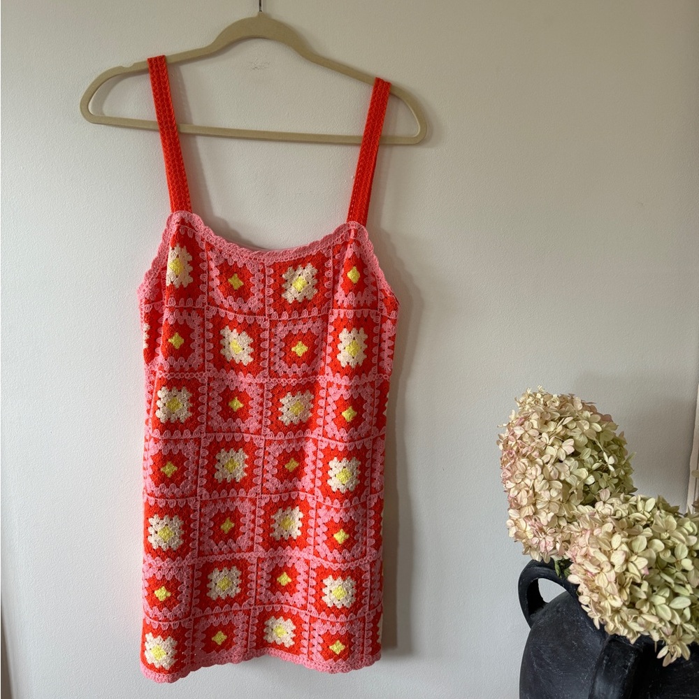 zara crochet mini dress BNWT